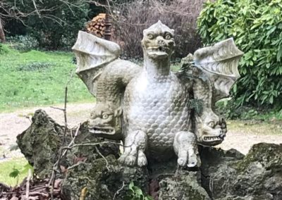 Dragon decorant petite fontaine