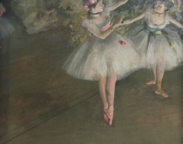 E.DEGAS- Deux danseuses en scenes-1874