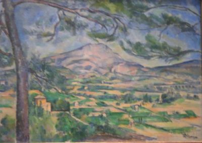 P.CEZANNE-La montagne Sainte-Victoire au grand pin- 1887