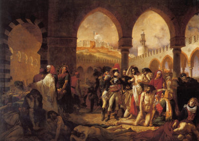 Bonaparte visitant les pestiférés de Jaffa, Antoine-Jean Gros (1804).