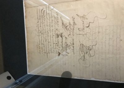 Signature de Molière avec 2 l -en haut à droite
